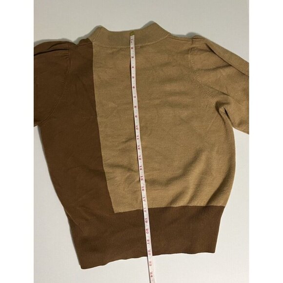 French Connection Sweater Women’s M Long Sleeve Mock Turtleneck Camel‎ 2 … - Picture 6 of 10